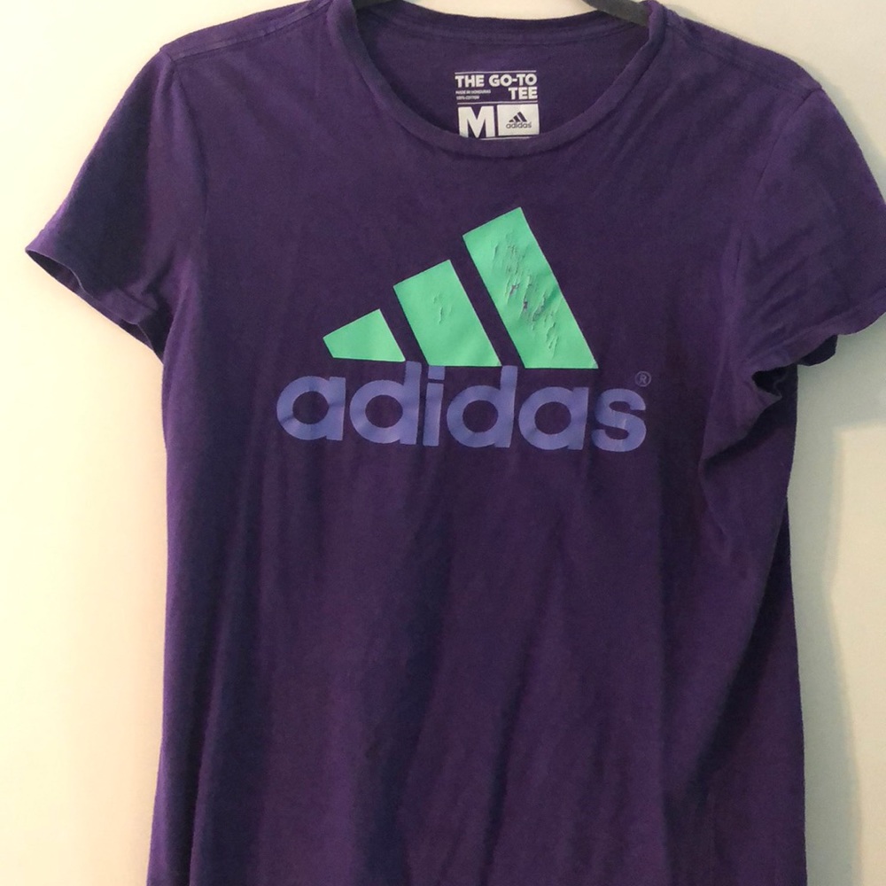 Adidas purple t-shirt